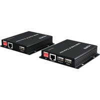Удлинитель USBTOP HDMI USB по витой паре RJ45 UTP (LAN) до 300 метров, FullHD 1080p, EDID (1 приемник, 1 передатчик)
