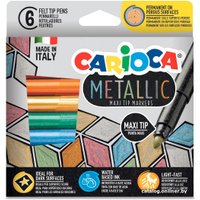 Фломастеры Carioca Metallic 43161 (6 цв) в Гродно