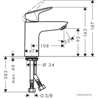 Смеситель Hansgrohe Logis 71101000