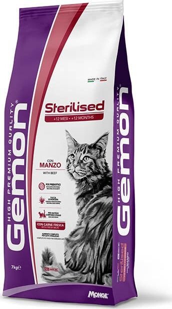 Сухой корм для кошек Gemon Cat Sterilized Beef 2 кг