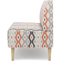 Диван MONOFIX Одос Принт 2-хместный (абстракция терракот/микровелюр)