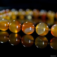 Серьги Wolves Элитный Агат 40784 №2 (желтый)