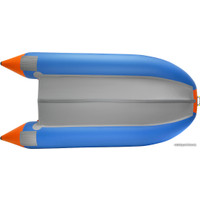 Моторно-гребная лодка Roger Boat Hunter Keel 3500 (малокилевая, синий/оранжевый)