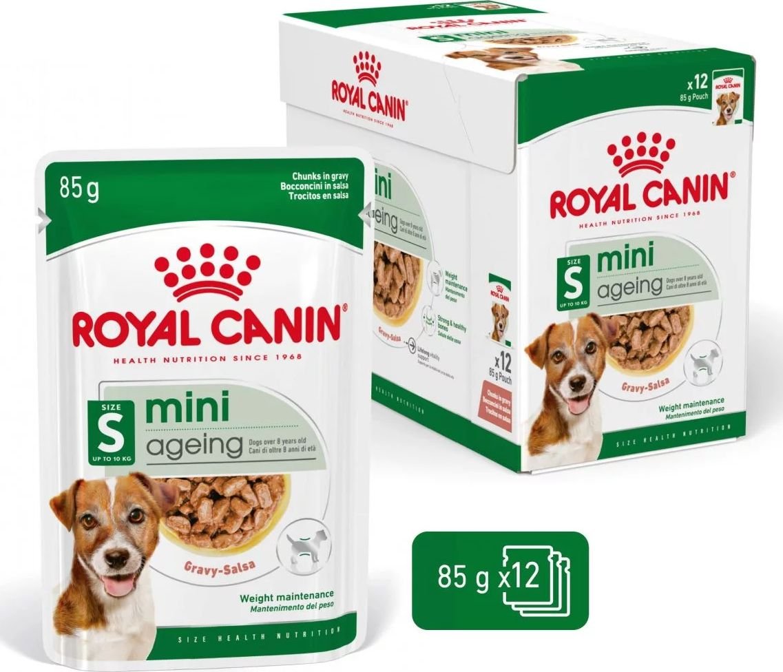 

Консервированный корм для собак Royal Canin Mini Ageing Canine (в соусе) 12x85 г