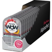 Консервированный корм для собак AlphaPet WOW с чувствительным пищевар. говядина и томленая тыква 15х100 г