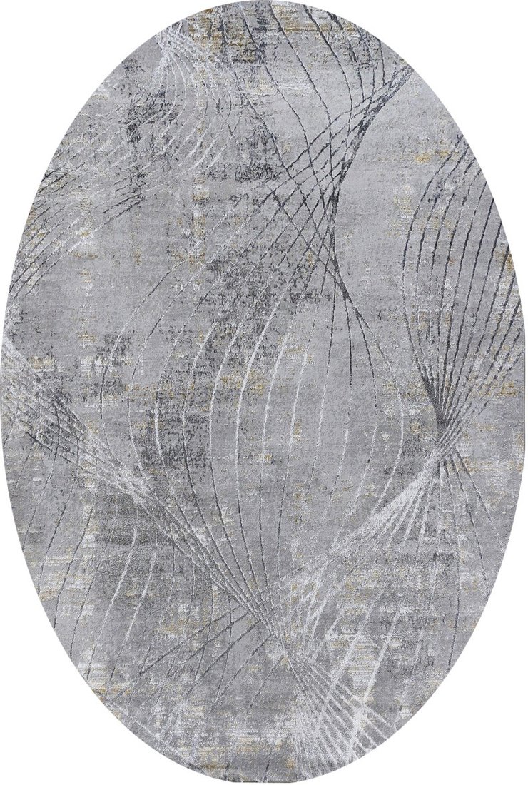 

Ковер для жилой комнаты Safyun Liparis LP309-GREY-OVAL (1.6x2.3)