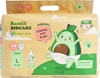 Трусики-подгузники Ramili Biocare Large LP44 (L, 44 шт)