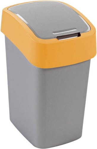 Мусорное ведро Curver Flip Bin (9 л, серый/оранжевый)