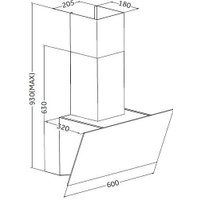 Кухонная вытяжка ZorG Atlantis 1060 60 S (черный)