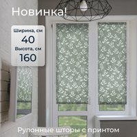 Мини рулонные шторы Franc Gardiner Print Луговые травы 40х160 9403217784 (зеленый)