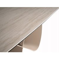 Кухонный стол Signal Infinity ceramic 160-240/95 (бежевый травертин/кашемир)