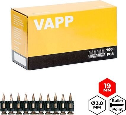 

Гвозди для пистолета VAPP VAPP.BP319 (1000 шт)