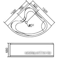 Ванна Gemy G9041 K