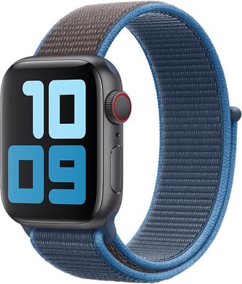 Ремешок Apple из плетеного нейлона 40 мм (синяя волна) MXMQ2