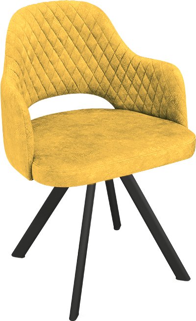 

Стул с подлокотниками Трия Калипсо К2 (черный муар/микровелюр Wellmart Yellow)