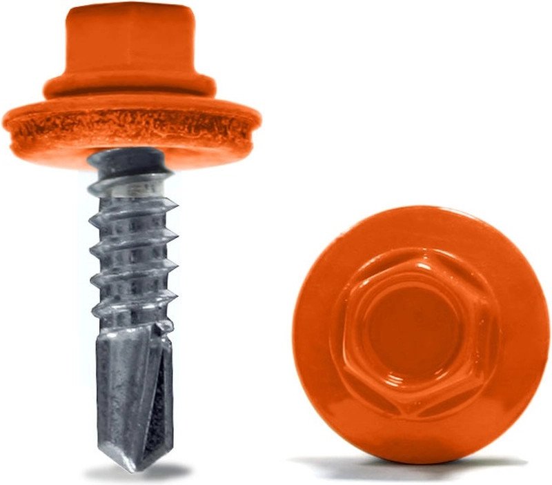 

Саморез Admiral Кровельный 4.8x51 RAL 2004 (200шт, оранжевый)