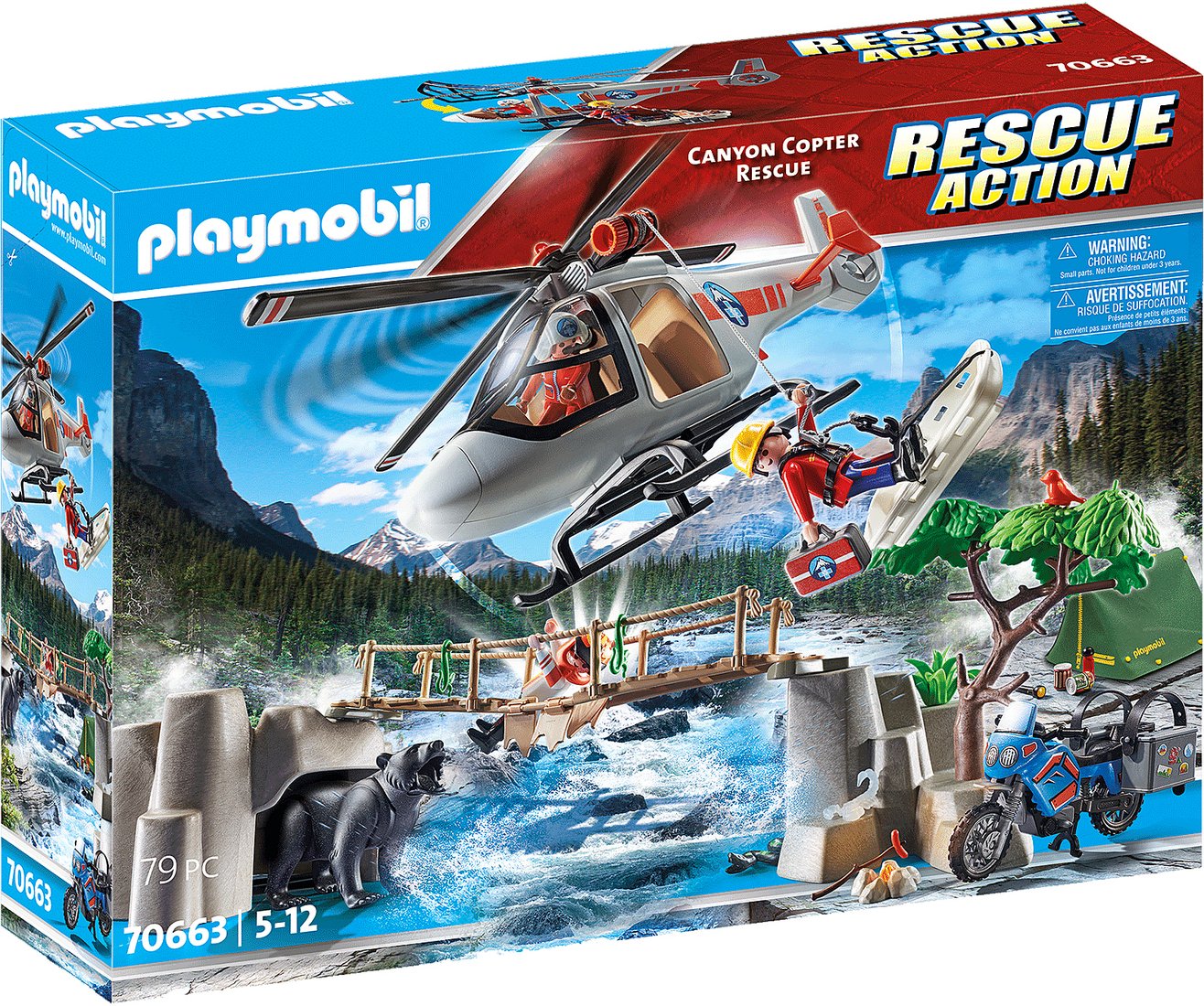 

Конструктор Playmobil PM70663 Спасение вертолета в каньоне