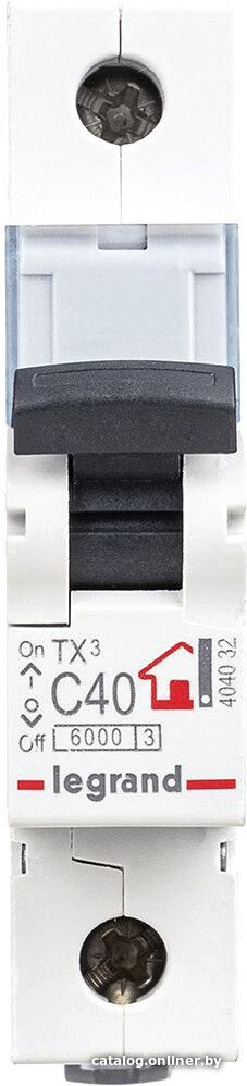 

Выключатель автоматический Legrand TX3 1P C 40A 6кА 1M 404032