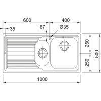 Кухонная мойка Franke Logica LLL 651-100 101.0086.254