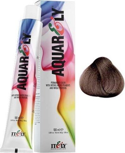 

Крем-краска для волос Itely Hairfashion Aquarely Color Cream 7C пепельный средне-русый