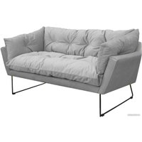 Диван Brioli Анико двухместный (V2/светло-серый)
