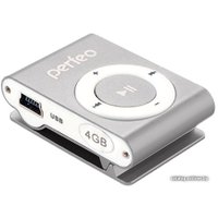 Плеер MP3 Perfeo VI-M001-4GB Music Clip Titanium Silver