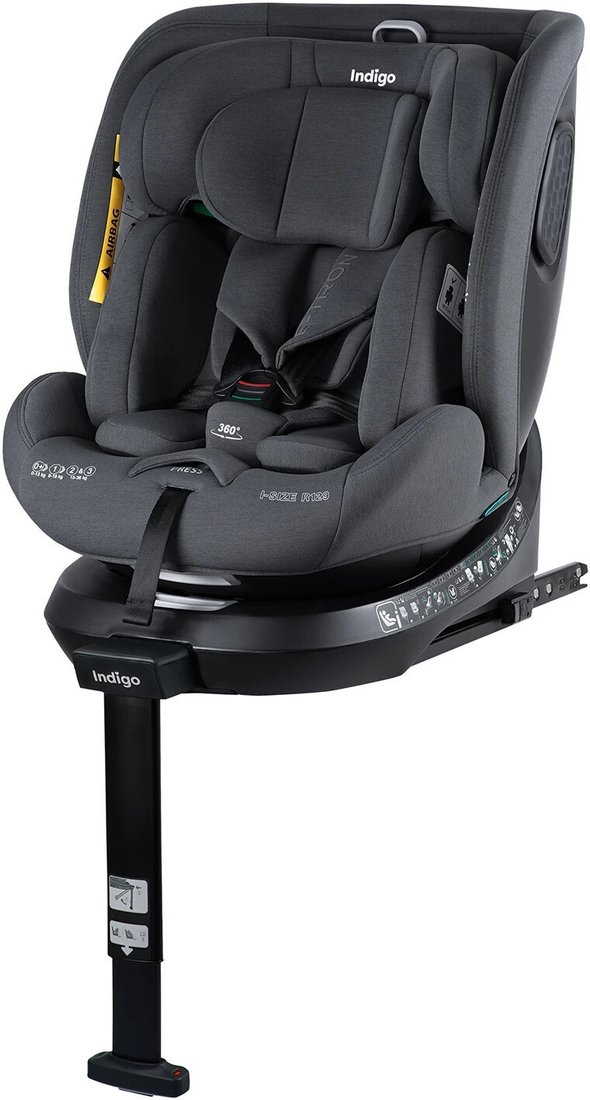 Детское автокресло Indigo E-Tron Isofix I-Size (серый)