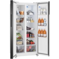 Холодильник side by side Weissgauff WSBS 500 Inverter NoFrost White Rock Glass