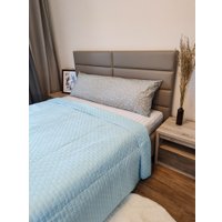 Спальная подушка Martoo Дакимакура 150x50 DK-GR (белые звезды на сером)