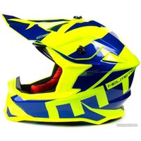 Мотошлем MT Helmets Falcon Crush B7 (XXL, глянцевый синий)