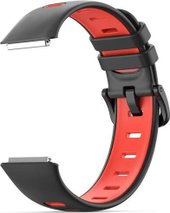 силиконовый для Huawei Band 7 (черный/красный)