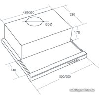 Кухонная вытяжка Akpo Light 60 WK-7 (белый)