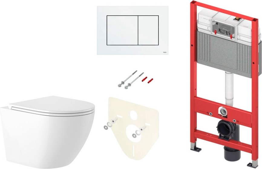 

Унитаз подвесной Saniteco KW-9003W Rimles + TECE Kit 9400413