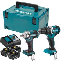  Makita DLX2359TJ1 (шуруповерт, гайковерт, 3 АКБ, кейс)