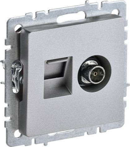 Розетка телевизионная IEK Brite BR-AK20-1-K47