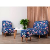 Диван Mio Tesoro Одос Принт (цветы/ткань микровелюр)