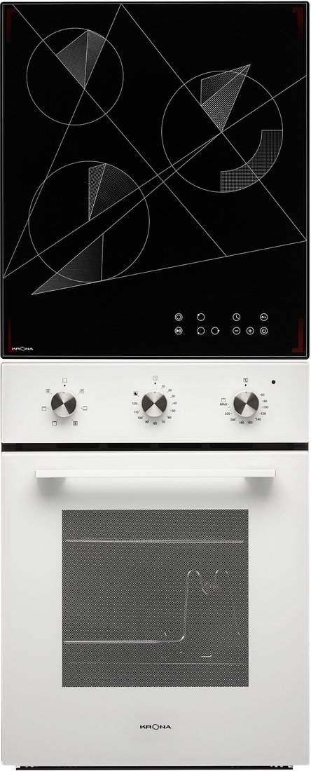 

Комплект встраиваемой техники Krona Corrente 45 WH + Fidato 45 BL