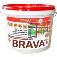 Краска MAV Brava ВД-АК-1035Д 11 л (белый полуглянцевый) в Витебске