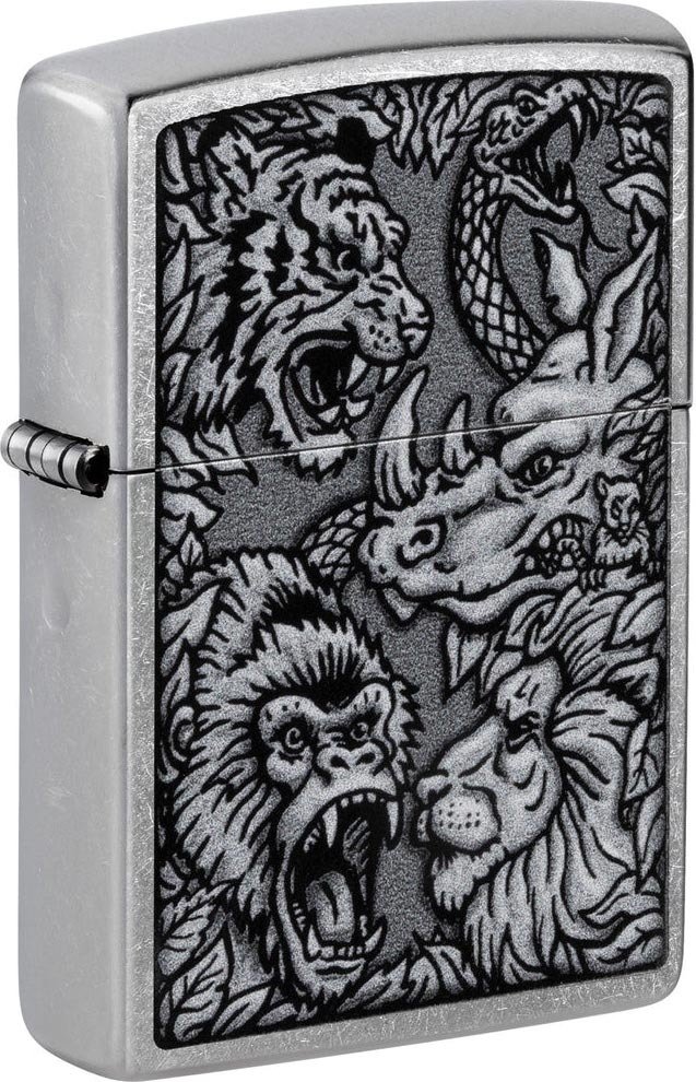 

Зажигалка Zippo Jungle Design Street Chrome 48567
