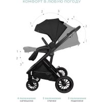 Универсальная коляска Indigo Desire (2 в 1, бежевый)