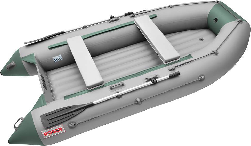 

Моторная лодка Roger Boat Trofey 3300 (без киля, серый/зеленый)