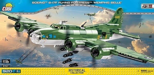 Конструктор Cobi World War II 5707 Boeing B-17F Flying Fortress Memphis Belle