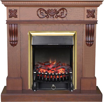 

Каминокомплект Smolcom Corsica New STD-ASP с RealFlame Fobos-S Lux BR (махагон антик)