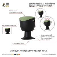 Офисный стул Chair Meister Tulip (черный пластик, зеленый)