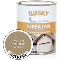 Краска Husky Siberian Акриловая для дерева 0.9 л (бежевый RAL 1019)