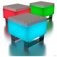 Скамейка Berkano Brick 60 230_016_03_101 (белый/графитовый, RGB ACC подсветка от батареек)