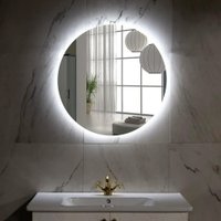  Пекам Зеркало Ring Fly 90x90 RingFly-90x90spcl (с подсветкой, с сенсором, подогревом, часами)