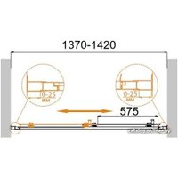 Душевая дверь Cezares Molveno-BF-1-140-C-Cr-IV