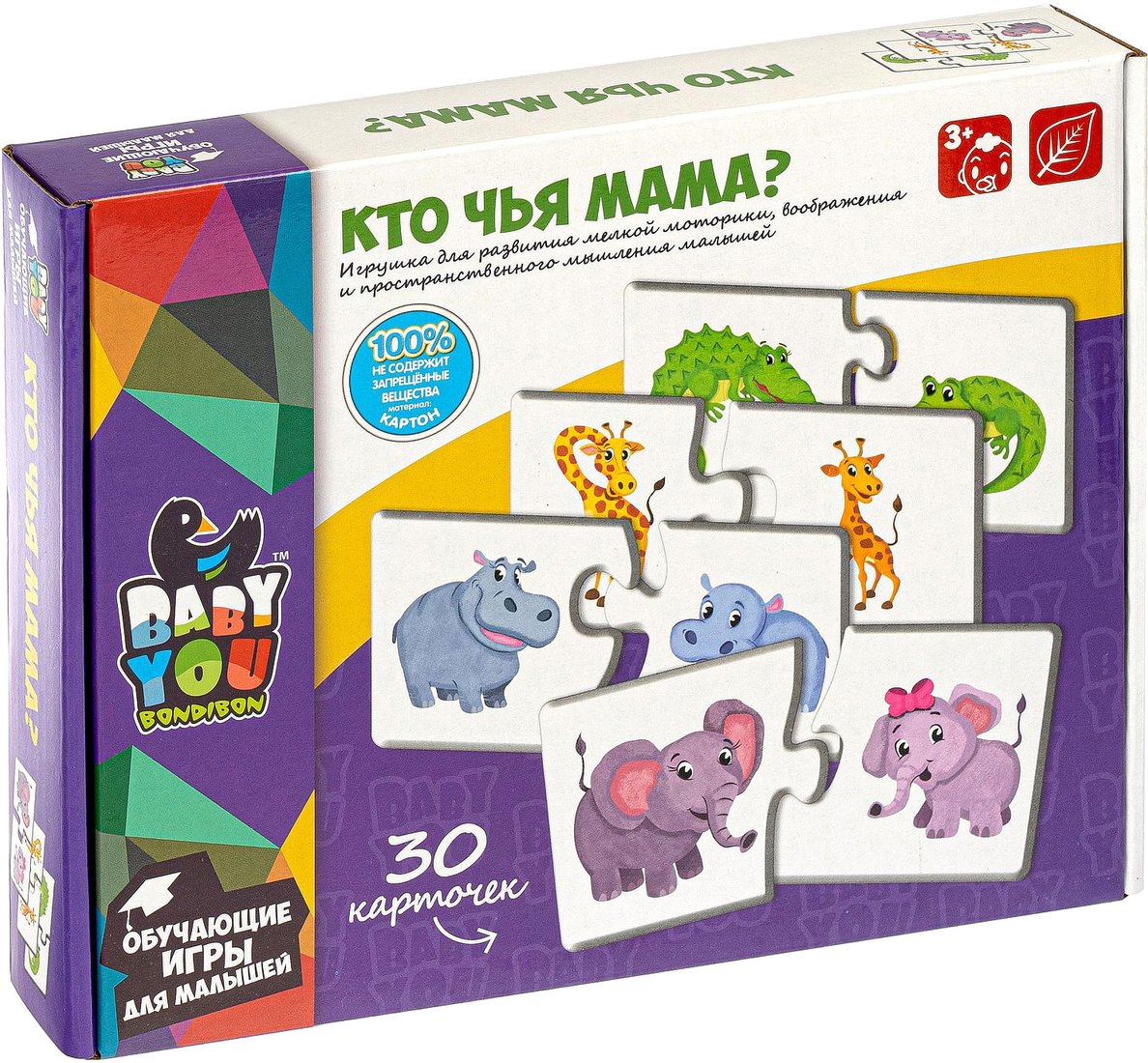 

Мозаика/пазл Bondibon Baby You Кто чья мама ВВ4828