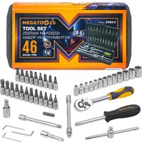 Набор трещотка с головками и битами Megatools MT-2462-5 (46 предметов)